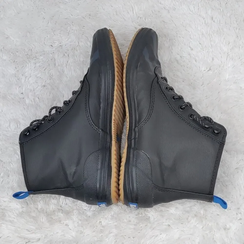 Black Keds rain booties sz 6.5